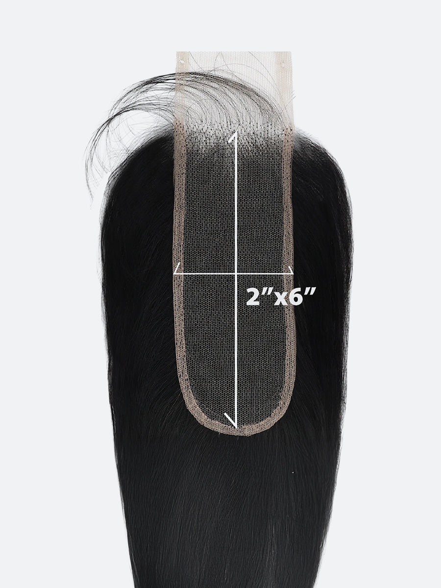 ヘアゴム No.332 2X6 HD Swiss Lace Closure(Straight)