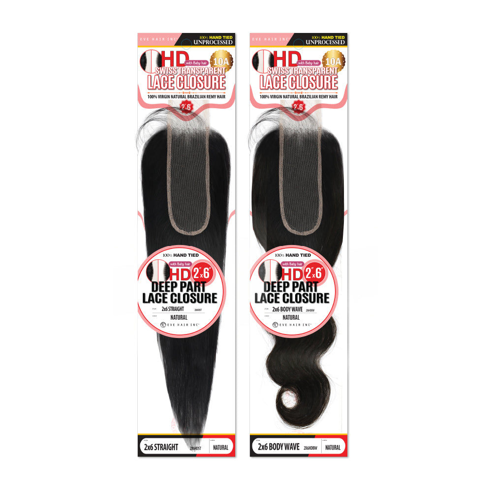 2X6 HD Swiss Lace Closure