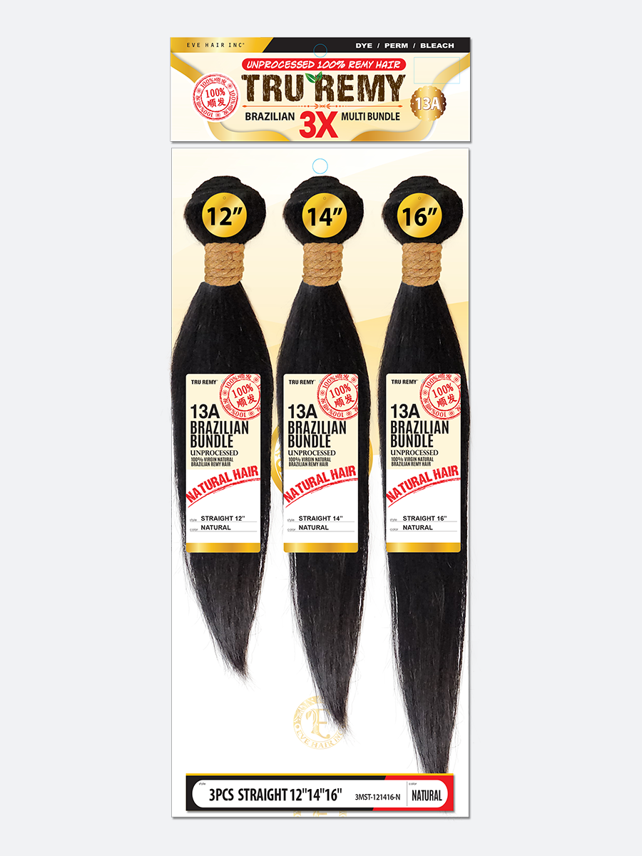 Tru Remy - Brazilian Remy 3Pcs Bundle Pack - Eve Hair