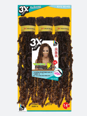3X Ultra Lite Butterfly Locs 14"