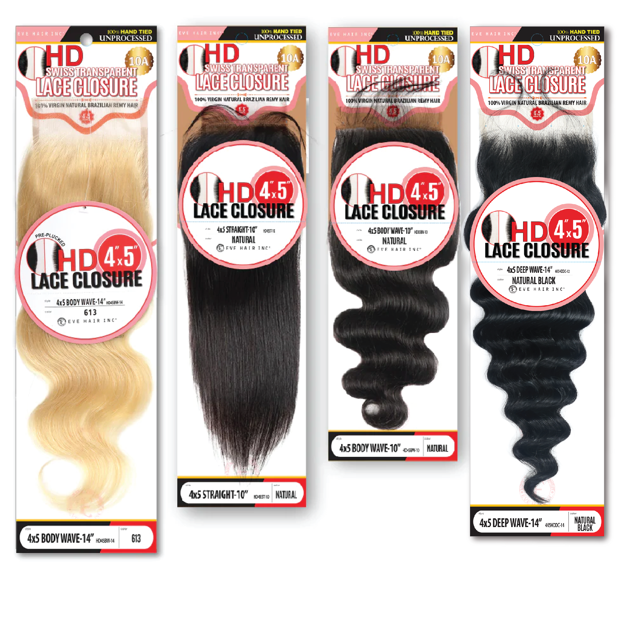 4X5 HD Swiss Lace Closure