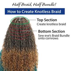 PRE-STRETCHED ECONOBRAID - Box Braid Weave 22”