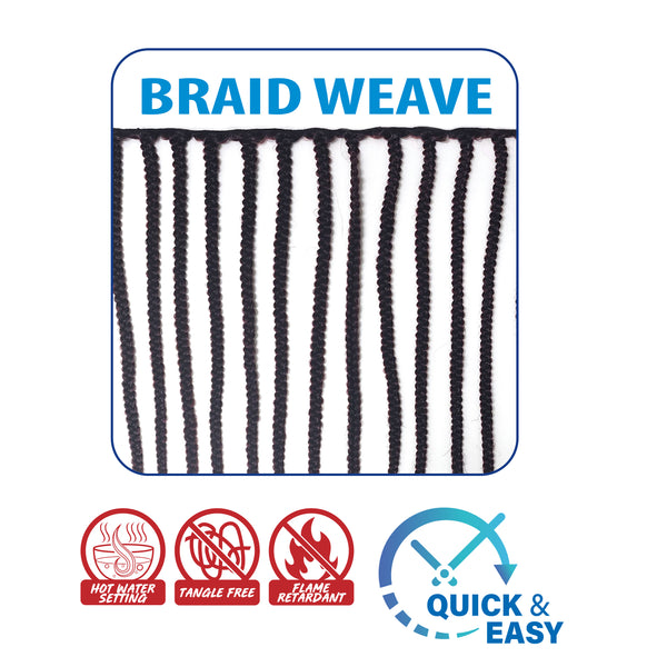 PRE-STRETCHED ECONOBRAID - Box Braid Weave 22”