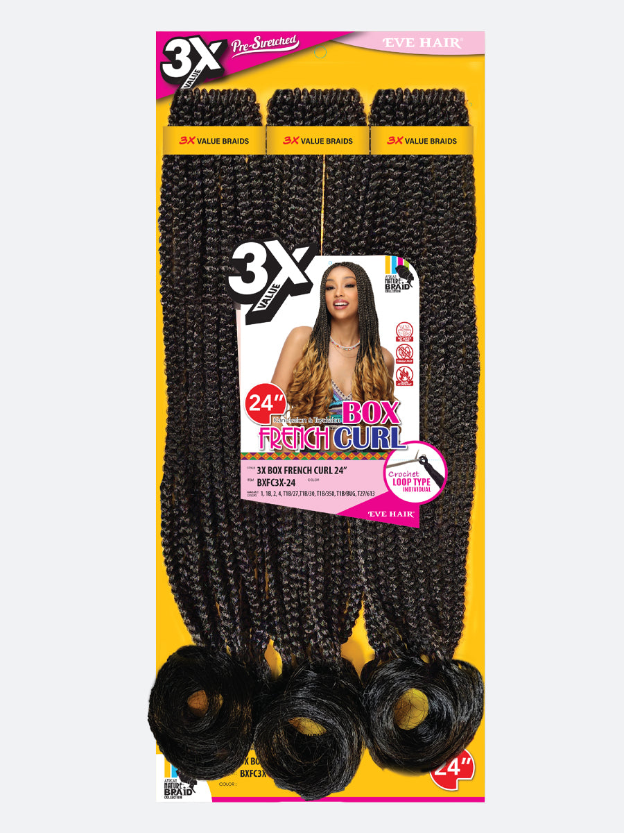 3X Box French Curl 24"