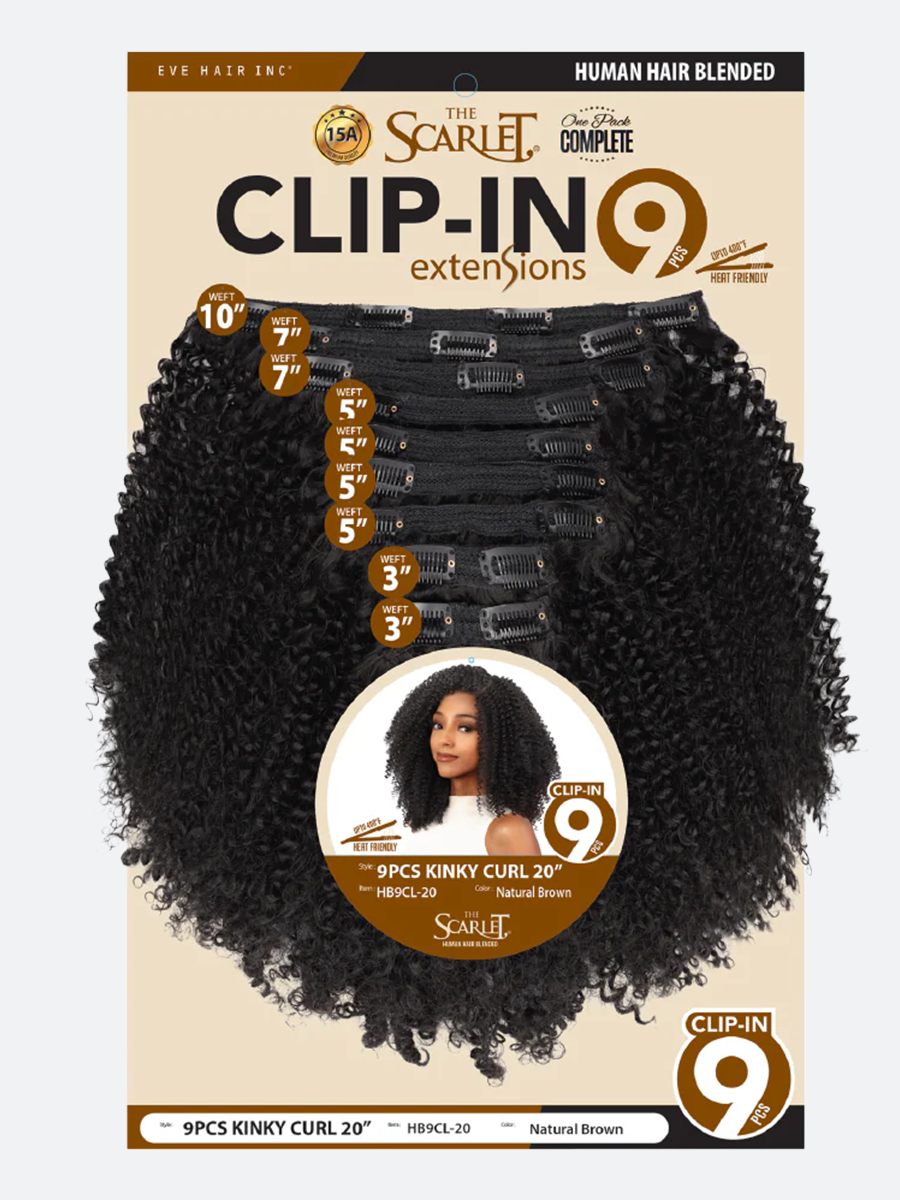 The Scarlet - Clip-In 9Pcs (Kinky Curly)