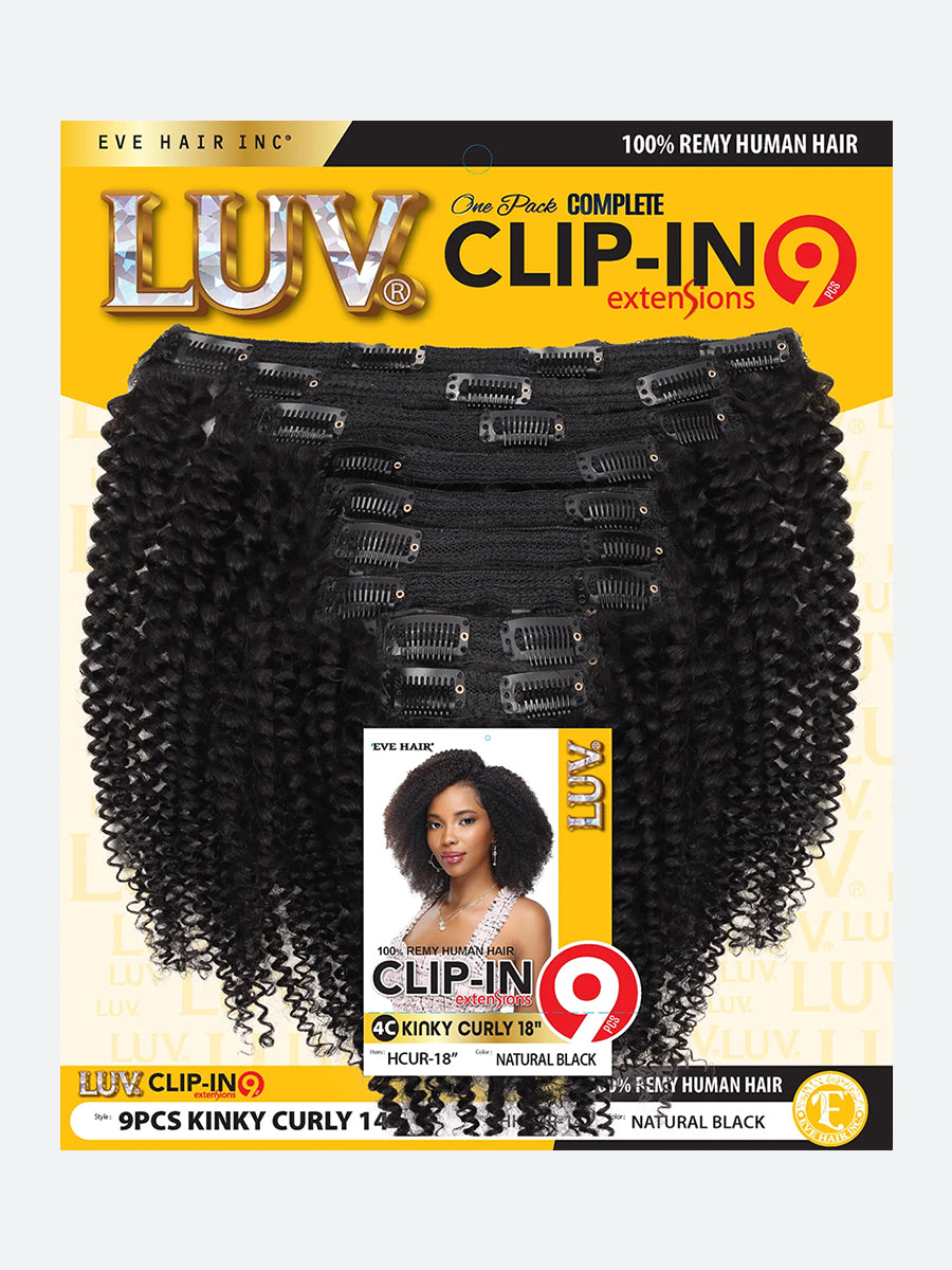 Luv - Clip-In 9Pcs (Kinky Curly)