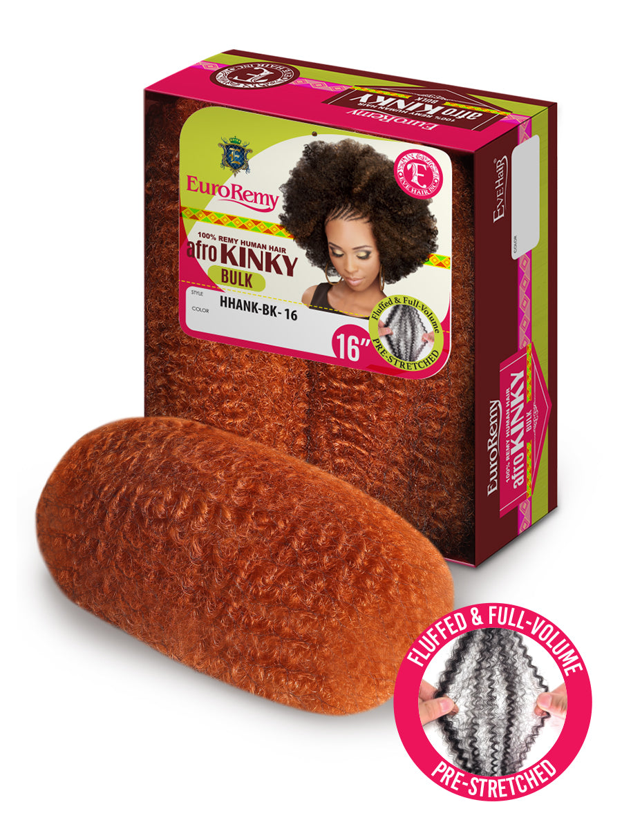 Human Afro Natural Kinky Bulk 16