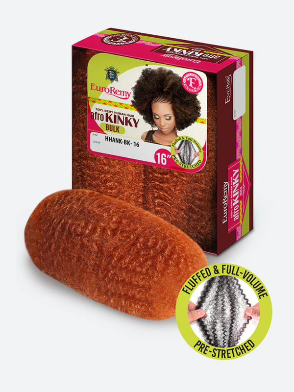 Human Afro Natural Kinky Bulk 16"
