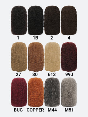 Human Afro Natural Kinky Bulk 16"