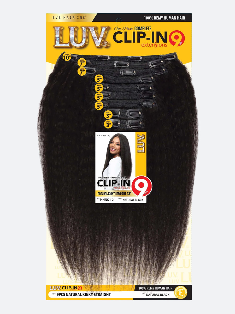 Luv - Clip-In 9Pcs (Natural Kinky Straight)