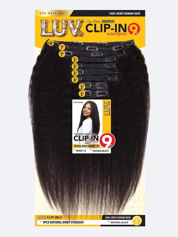 Luv - Clip-In 9Pcs (Natural Kinky Straight)