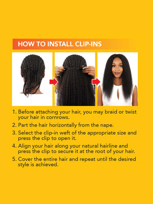 Luv - Clip-In 9Pcs (Natural Kinky Straight)