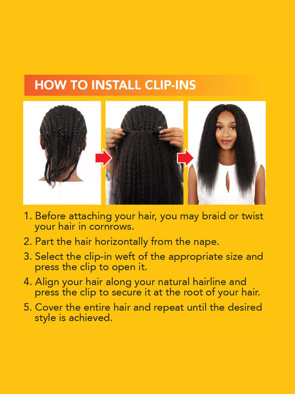 Luv - Clip-In 9Pcs (Natural Kinky Straight)