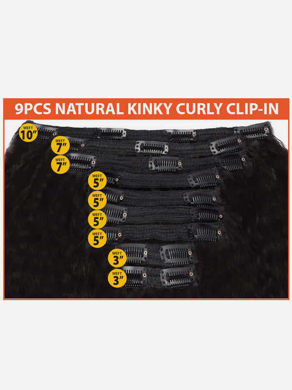 Luv - Clip-In 9Pcs (Kinky Curly)
