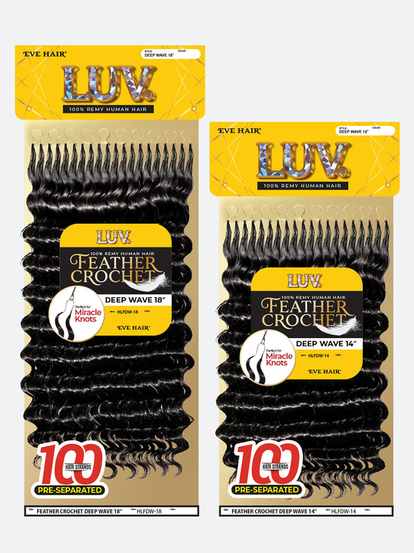 LUV - Feather Crochet Deep Wave