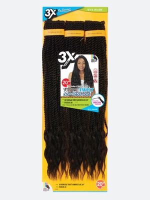 3X Senegal Twist Goddess Loc 20"