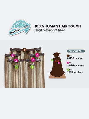 Platino - Clip In 7Pcs (Wavy)