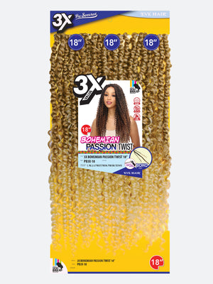 Trenzas Bohemias Passion Twist 3X de 18 pulgadas