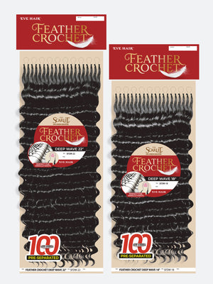 The Scarlet - Deep Wave Feather Crochet