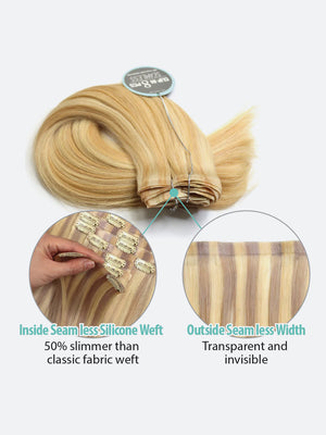 Veloce Seamless Clip-In 8Pcs (Silky Straight)