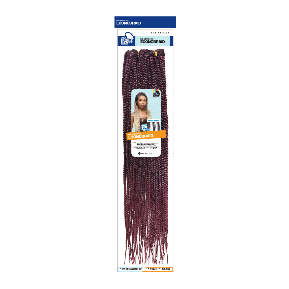 PRE-STRETCHED ECONOBRAID - Box Braid Weave 22”